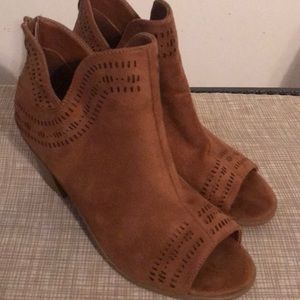 Open toe Forever booties 10